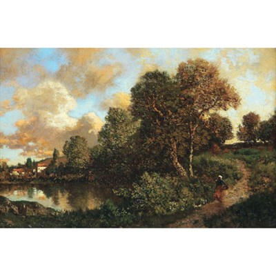 Lot 46 - Henry Pember Smith American, 1854-1907 Walking...
