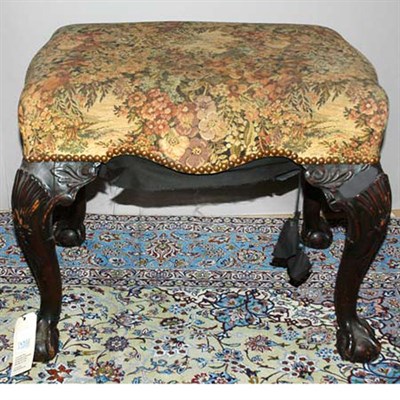Lot 154 - George II Style Mahogany Footstool 19th...