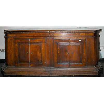 Lot 68 - Continental Baroque Style Walnut Credenza The...