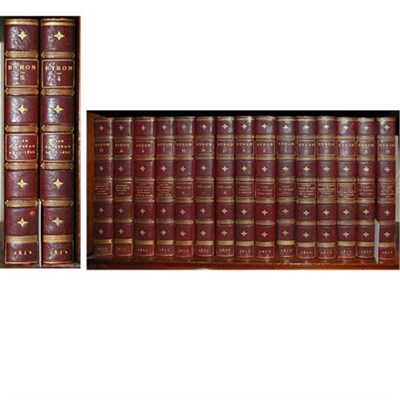 Lot 320 - [BINDINGS] BYRON, GEORGE GORDON Works. 17 vols....