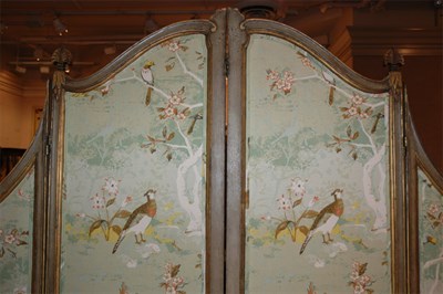 Lot 385 - Louis XVI Style Painted, Parcel Gilt and...