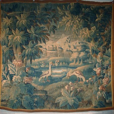 Lot 432 - Aubusson Verdure Tapestry Panel France, 18th...