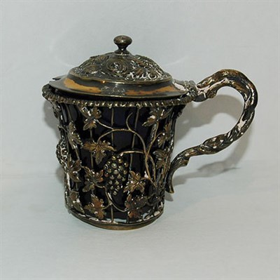 Lot 249 - George III Silver Mustard Pot William Vincent,...