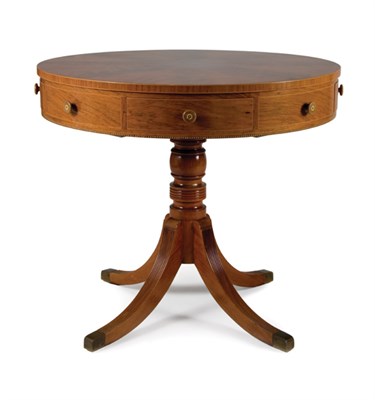 Lot 488 - George III Style Mahogany Drum Table Schmieg &...