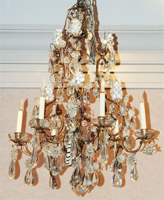 Lot 314 - Louis XV Style Gilt-Metal and Cut Glass...