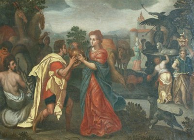 Lot 27 - Flemish School 17th Century Rebecca at the...