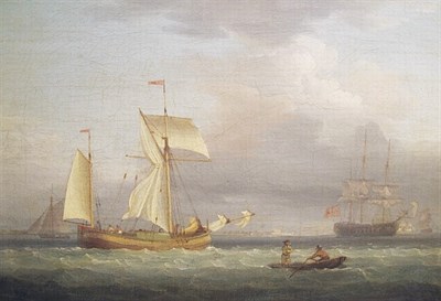 Lot 20 - Clarkson Stanfield British, 1793-1867 Ships...