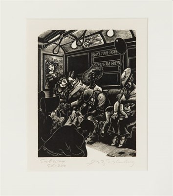 Lot 288 - Fritz Eichenberg (1901-1990) SUBWAY Wood...