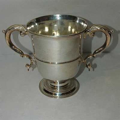 Lot 244 - George II Silver Loving Cup Isaac Cookson,...