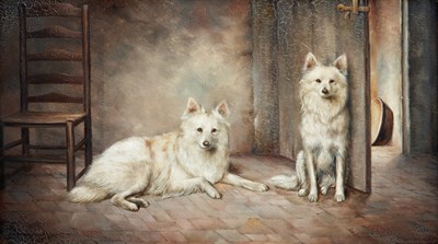 Lot 62 - Continental School 19th Century Two White...