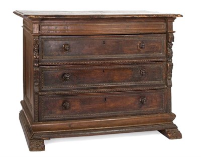 Lot 91A - Italian Baroque Walnut Commode Tuscan The...