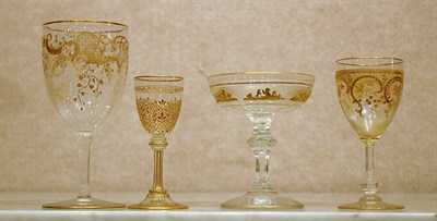 Lot 463 - Assembled Group of Baccarat Gilt Decorated...