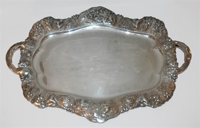 Lot 1152 - American Art Nouveau Silver Tray Bixby Silver...