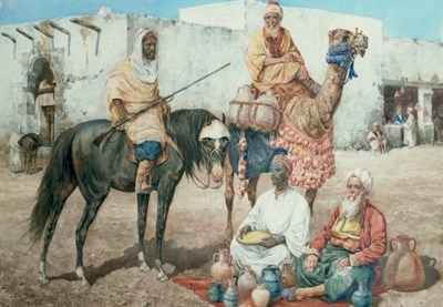 Lot 1004 - Giuseppe Gabani Italian, 1846-1900 Outside the...