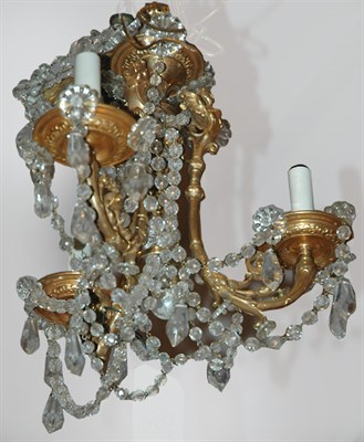 Lot 378A - Neoclassical Style Gilt-Bronze and Glass Three-...