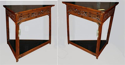 Lot 194 - Pair of Regency Style Black Painted and Faux...