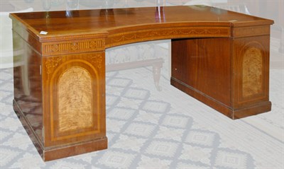 Lot 184 - George III Style Inlaid Mahogany Sideboard...