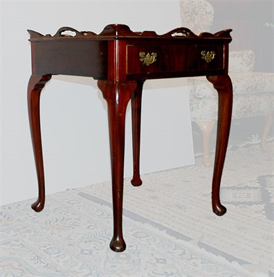 Lot 174 - Pair of Queen Anne Style Mahogany Tray Top Tea...