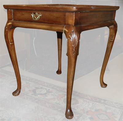 Lot 208 - Pair of Queen Anne Style Single-Drawer Side...
