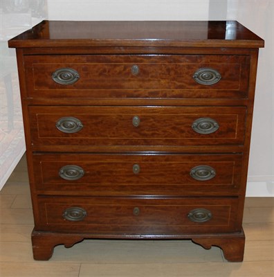 Lot 296 - George III Style Mahogany Chest of Drawers...