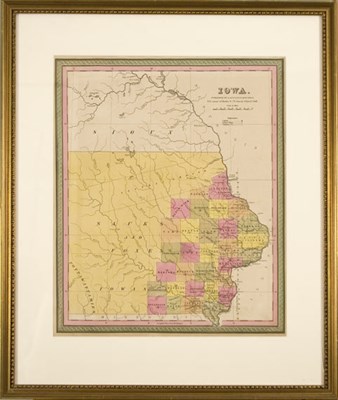 Lot 97 - S. Augustus Mitchell IOWA Hand-colored...