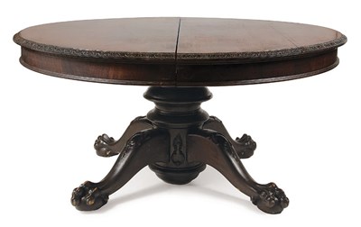 Lot 1457 - George II Style Carved Mahogany Extension...