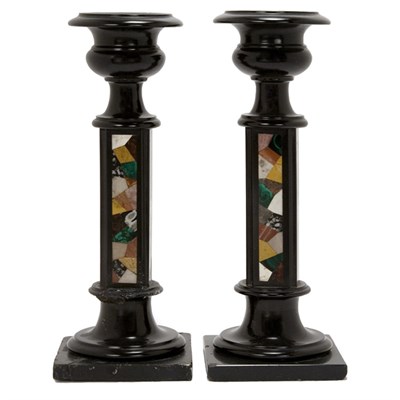 Lot 299 - Pair of Neoclassical Style Pietra Dura...