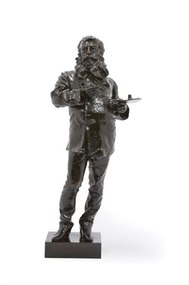 Lot 1096 - Italian Bronze Figure of a Painter After a...