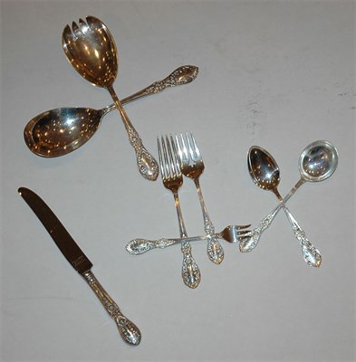 Lot 335 - Manchester Sterling Silver Flatware Service In...