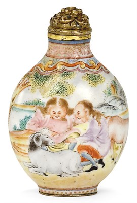 Lot 236 - Chinese Enamel Snuff Bottle Qianlong...