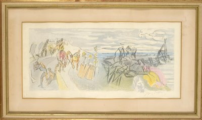 Lot 117 - Jacques Villon [LANDSCAPE WITH FIGURES] Color...
