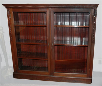 Lot 124 - Federal Style Mahogany Glazed Door Bookcase...