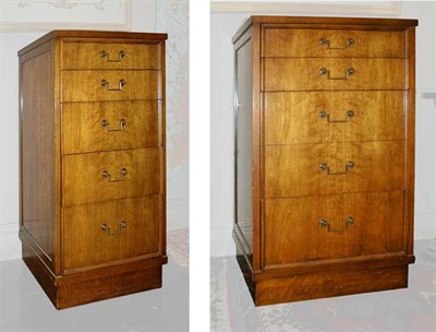 Lot 131 - Pair of George III Style Fruitwood Chests of...