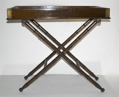 Lot 227 - Regency Style Mahogany Butler's Tray on Stand...