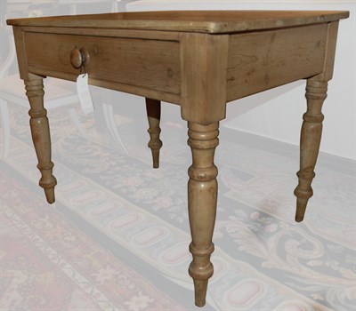 Lot 142 - George III Style Pine Single-Drawer Writing...