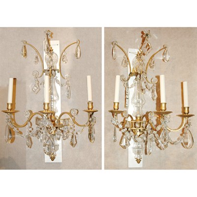 Lot 1438 - Pair of Transitional Louis XV/XVI Style...