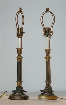 Lot 469 - Pair of Neoclassical Style Patinated-Metal...