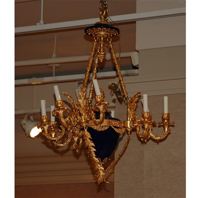 Lot 1331 - Empire Style Gilt-Metal and Porcelain...