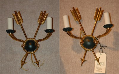 Lot 347 - Pair of Neoclassical Style Gilt and...