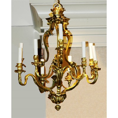 Lot 401 - Louis XV Style Gilt Bronze Nine-Light...