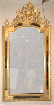 Lot 498 - Louis XVI Style Gilt-Wood Mirror Height 66...