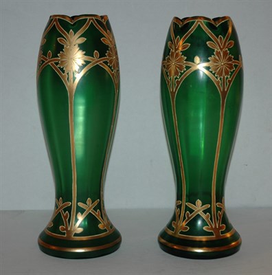 Lot 237 - Pair of Art Nouveau Style Gilt Decorated...