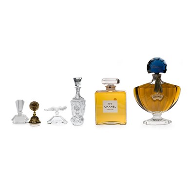Lot 378 - Miscellaneous Group of Molded Glass Perfume...