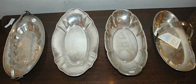 Lot 317 - Group of Four American Sterling Silver Bread...