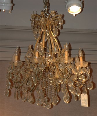 Lot 379 - Louis XV Style Beaded and Cut Glass...