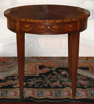 Lot 137 - Neoclassical Style Inlaid Mahogany Circular...