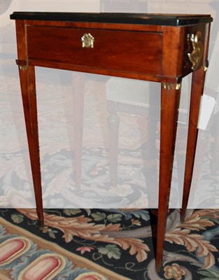 Lot 146 - Neoclassical Style Black Marble Top Mahogany...