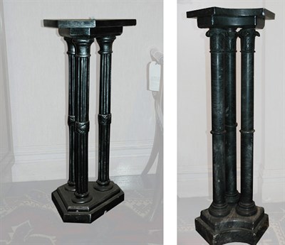 Lot 149 - Two Neoclassical Style Three-Column Pedestals...