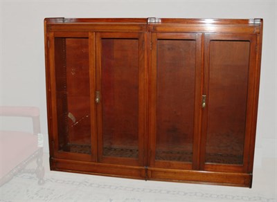 Lot 171 - Mahogany Glazed Door Bookcase Height 56 inches,...