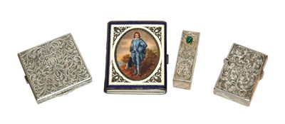 Lot 352 - Three Italian Silver Purse Articles; Together...